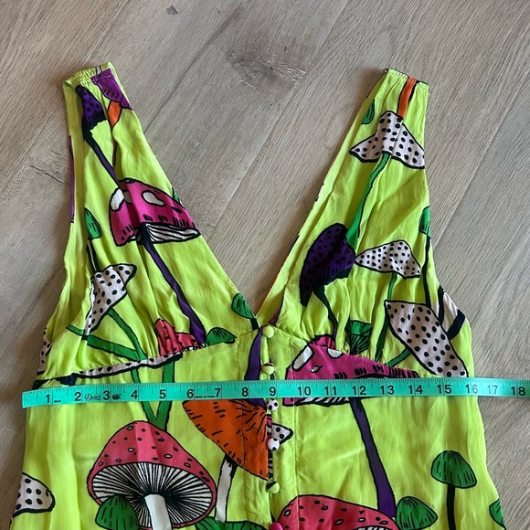 FARM Rio Lime Mushrooms Midi Dress - Picture 8 of 8